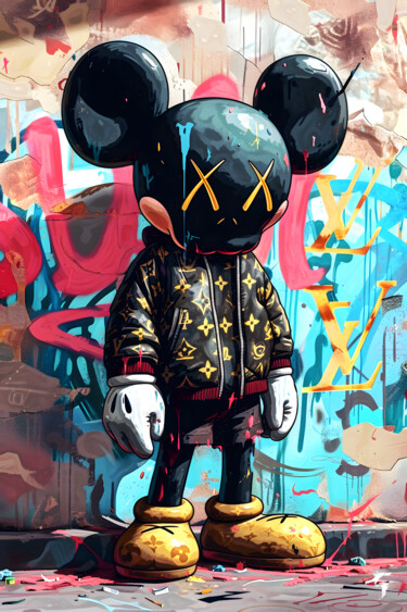 KAWS x Mickey dans l'univers Louis Vuitton