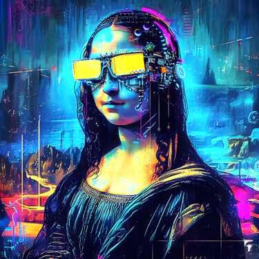 Mona Lisa 3000 : Néon Futuriste