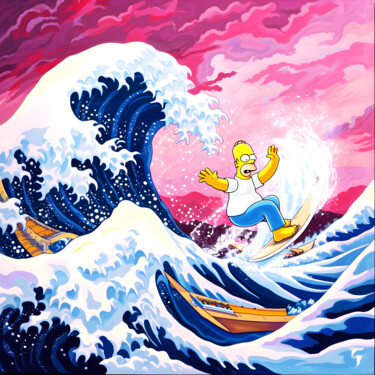 Homer Simpson: Surfer des Vagues Japonaises