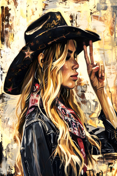 L'Élégance du Far West : Portrait d'une Cowgirl